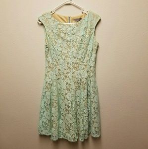 Danny and Nicole Mint Green Lace Dress